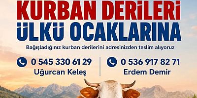 Kurban Derileri Eğitime ve Gençliğe Destek Olacak