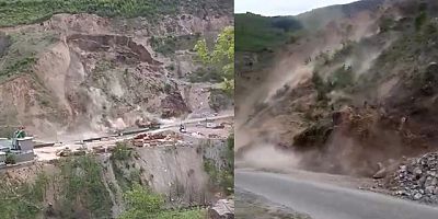 Kürtün’de Heyelan Meydana Geldi.