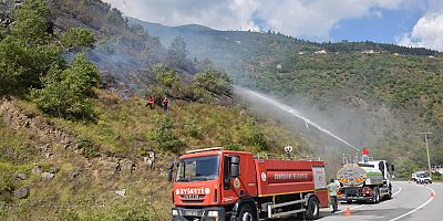 Kürtündeki  yangın kontrol altına alındı
