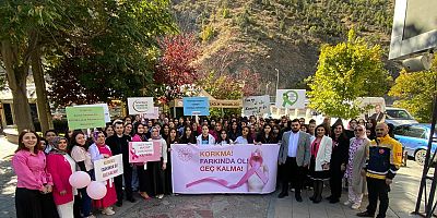 Meme Kanseri Farkındalık Yürüyüşü’nde erken tanının önemi vurgulandı