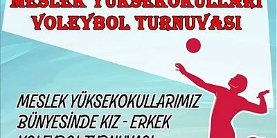 Meslek Yüksekokulları Voleybol Turnuvası Başlıyor.