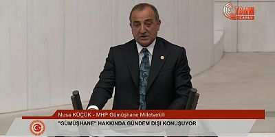 Milletvekili Küçük, TBMM Genel Kurulu’nda Gümüşhane’nin taleplerini dile getirdi