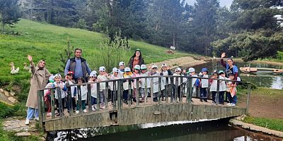 Minik öğrencilerden orman keşfi