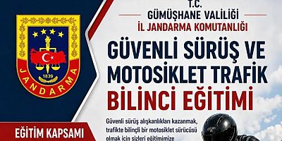 Motosiklet Sürücüleri Bu Eğitimi Kaçırmayın! TürkChopper MC Gümüşhane Destek Veriyor