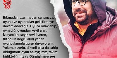 Murat Parlak: Gümüşhanespor Ruhu Her Zorluğun Üstesinden gelecektir