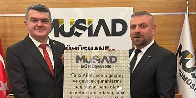 MÜSİAD Gümüşhane’de Bayrak Değişimi: Selim Yıldız, Cihan Canlı’dan Görevi Devraldı!
