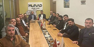 MÜSİAD KARZ-I HASEN SANDIĞI HEYETİ, MÜSİAD GÜMÜŞHANE ŞUBESİNİ ZİYARET ETTİ