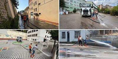 Okullarda hijyen çalışması: Gümüşhane’de öğrenciler temiz sınıflarda ders başı yapacak