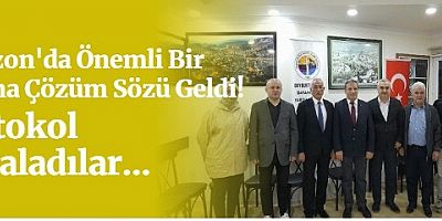 Önemli Bir Soruna Çözüm Sözü Geldi! Protokol İmzaladılar...