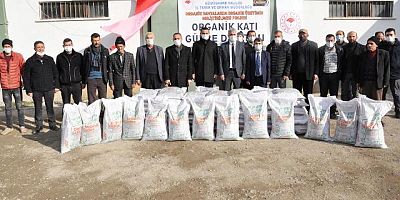  ORGANİK TARIMA ORGANİK GÜBRE DESTEĞİ VERİLDİ