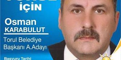 Osman Karabulut Adaylığını açıkladı 