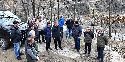 ÖzKürtün Beldesi Süme Deresinde incelemelerde bulundu