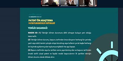 “Patent Ön Araştırma Teknikleri” Etkinliği Gerçekleştirildi