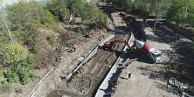  PİRAHMET KÖYÜ’NDE TAŞKIN KONTROL İNŞAATI DEVAM EDİYOR