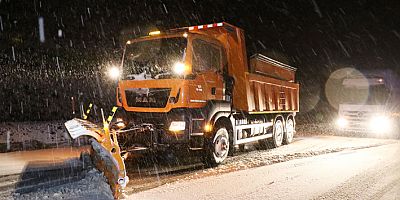 PÖSKE DAĞINDA KAR YAĞIŞI