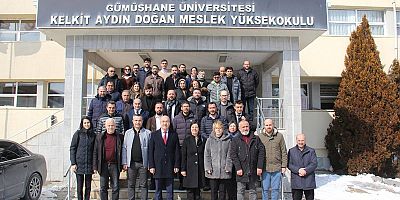 Rektör Prof. Dr. Halil İbrahim Zeybek Kelkitte  Veda Ziyaretleri