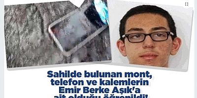 Sahilde Bulunan Mont Telefon Ve Kalemlerin Emir Berke Aşık