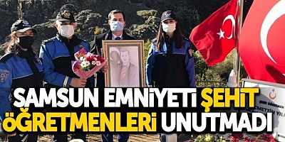 Samsun Emniyeti Şehit Öğretmenleri Unutmadı