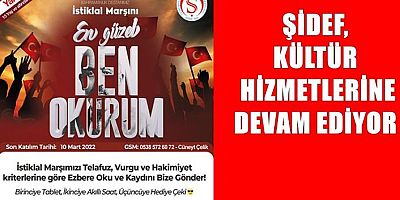 ŞİDEF’ten İstiklal Marşı Okuma Yarışması