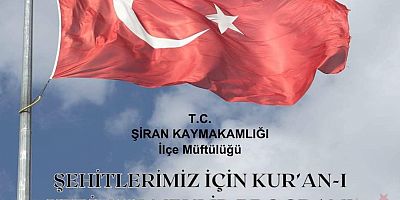 Şiran'da Şehitleri Anma Programı Düzenlenecek