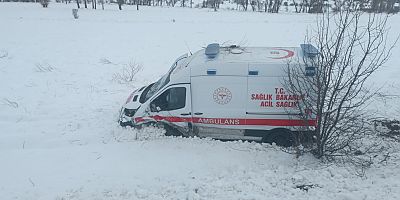 Şiran’dan Gümüşhane’ye Hasta Sevki Sırasında Ambulans Kaza Yaptı