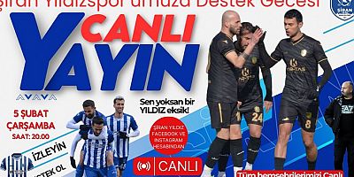 Şiran Yıldızspor destek Gecesi 5 Şubat'ta