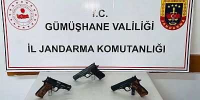 Torul’da Jandarma'dan silah kaçakçılığı operasyonu: 3 silah ve 2 şüpheli yakalandı