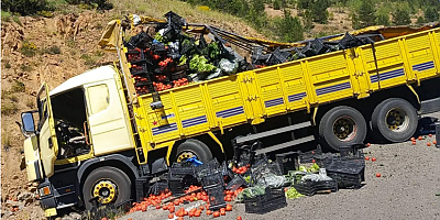 Torul’da Sebze Yüklü Kamyon Otomobile Çarptı: 4 Yaralı