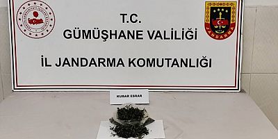 Trabzon’dan Gümüşhane’ye uyuşturucu getiren şahıslar yakalandı