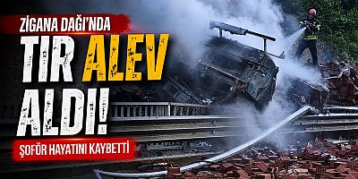 Zigana Dağı'nda Tır Alev Aldı, Şoför Hayatını Kaybetti