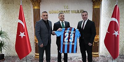 Trabzonspor Yönetim Kurulu Üyelerinden Gümüşhane Valisi Cevdet Atay’a Ziyaret