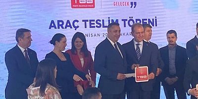 Türkiye Belediyeler Birliğinden Gümüşhane Belediyesine Araç Desteği