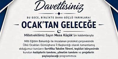 Ülkü Ocakları Gümüşhane İl Başkanlığı “Ocak’tan Geleceğe” Programı düzenleyecek