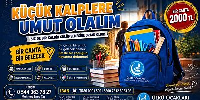 Ülkü Ocaklarından “Bir Çanta, Bir Gelecek” kampanyası