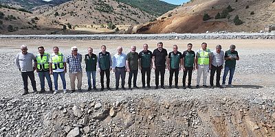 ÜNLÜPINAR BARAJINDA ÇALIŞMALAR DEVAM EDİYOR