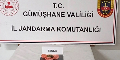 Uyuşturucuyu Trabzon’dan Gümüşhane’ye getiremediler
