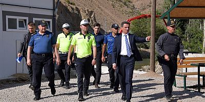 Vali Aydın Baruş Bölge Trafik Denetleme Şube Müdürlüğü Yeni Hizmet Alanında İncelemeler Yaptı