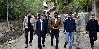 Vali Tanrısever Alemdar köyünde incelemelerde bulundu