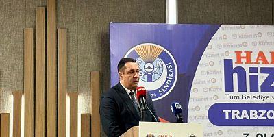 Vedat Soner Başer Hizmet-İş Trabzon Şube Genel Kurulunda Konuştu.