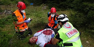 Yaylada gerçeği aratmayan tatbikat