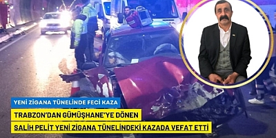 Yeni Zigana Tüneli’nde trafik kazası: 1 ölü
