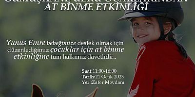 Yunus Emre Bebek İçin At Binme Etkinliği