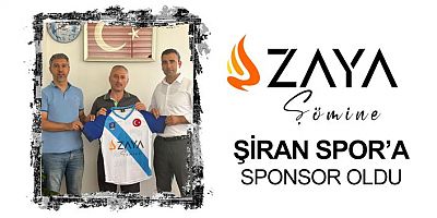 ZAYA Şömine Şiran Spor’a sponsor oldu